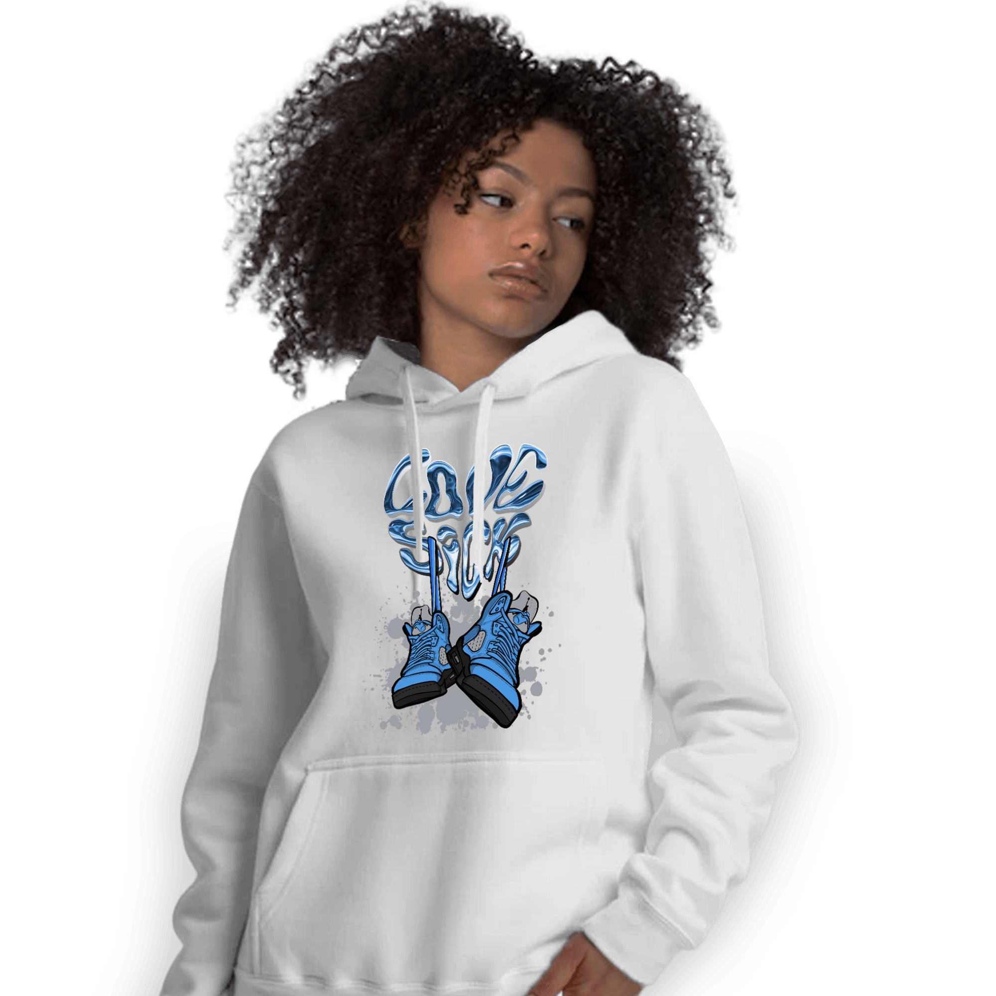 University Blue 5s Hoodie Match Sneaker Love Sick - NastyJamz