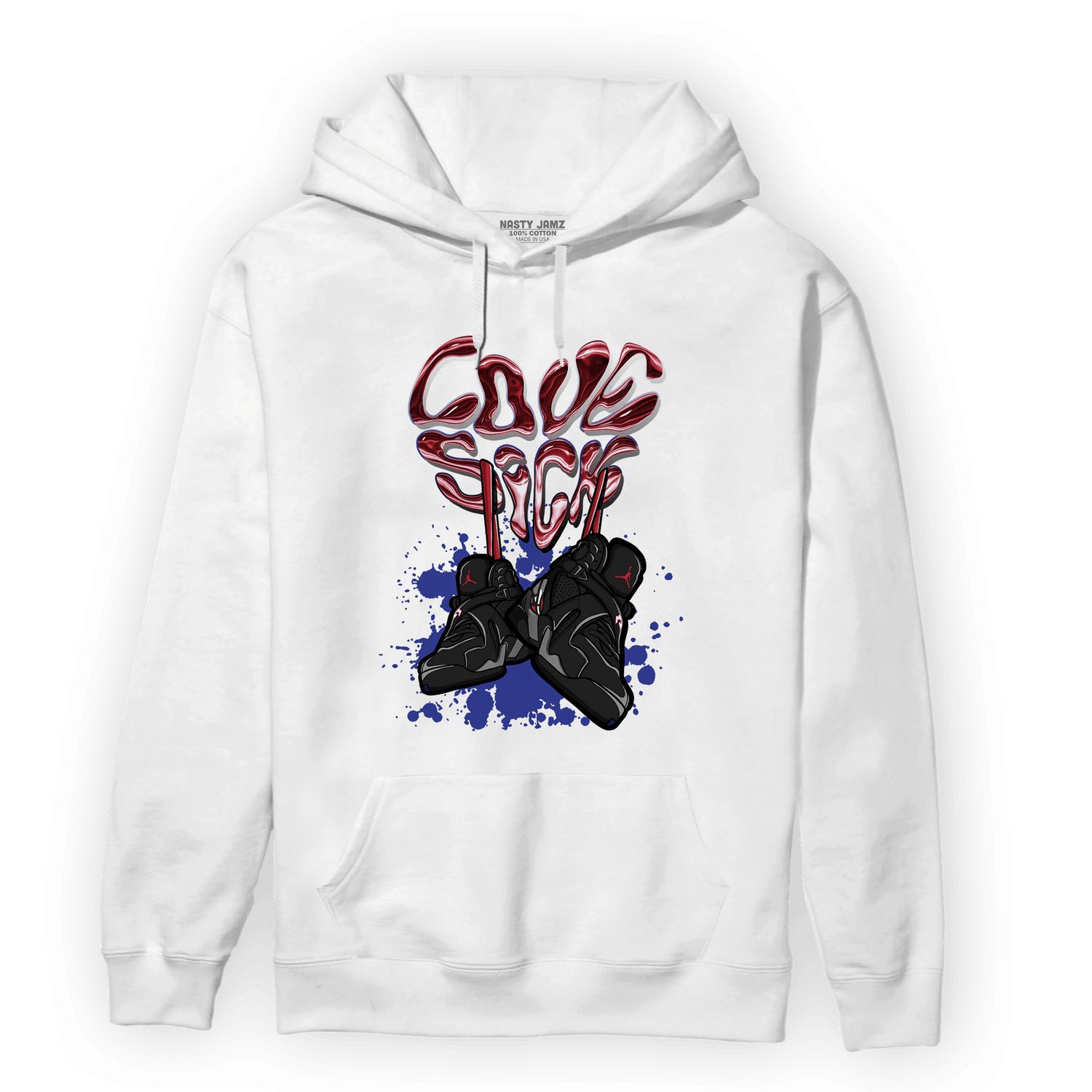 Playoffs 8s Hoodie Match Sneaker Love Sick - NastyJamz