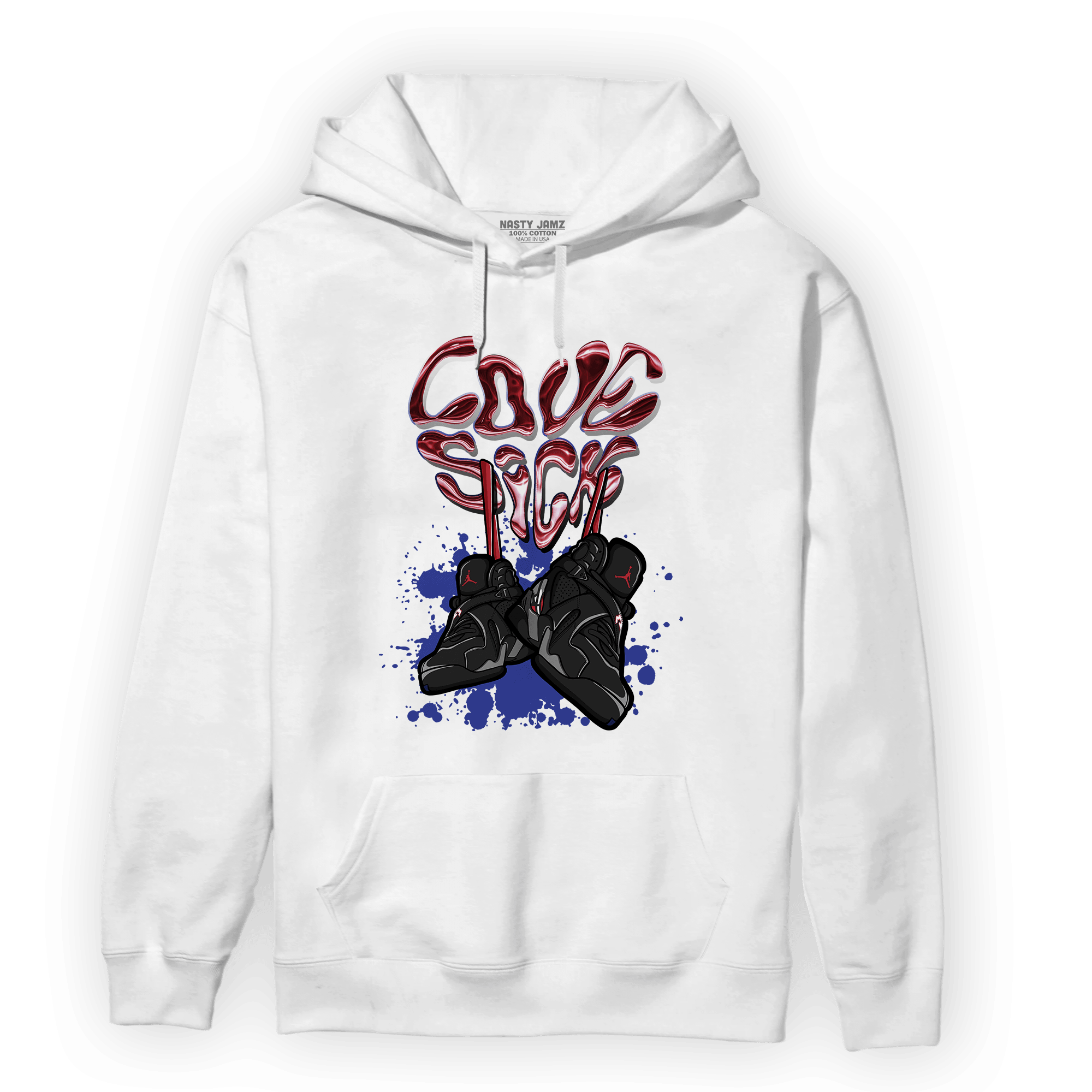 Playoffs 8s Hoodie Match Sneaker Love Sick - NastyJamz