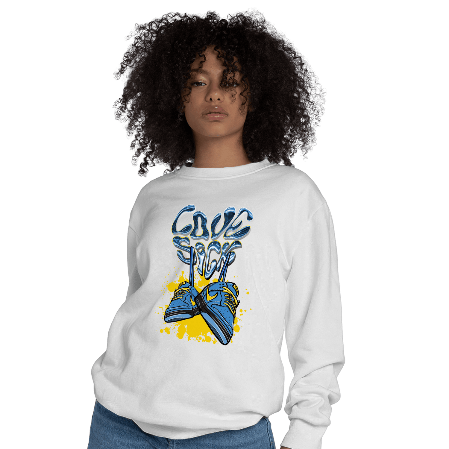SB Dunk Bubbles Sweatshirt Match Sneaker Love Sick - NastyJamz