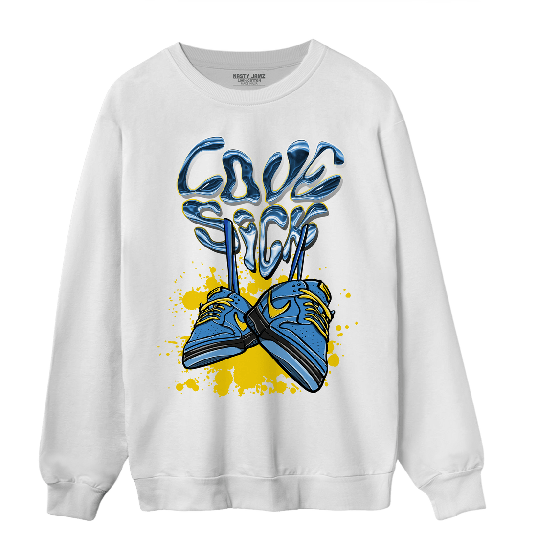 SB Dunk Bubbles Sweatshirt Match Sneaker Love Sick - NastyJamz