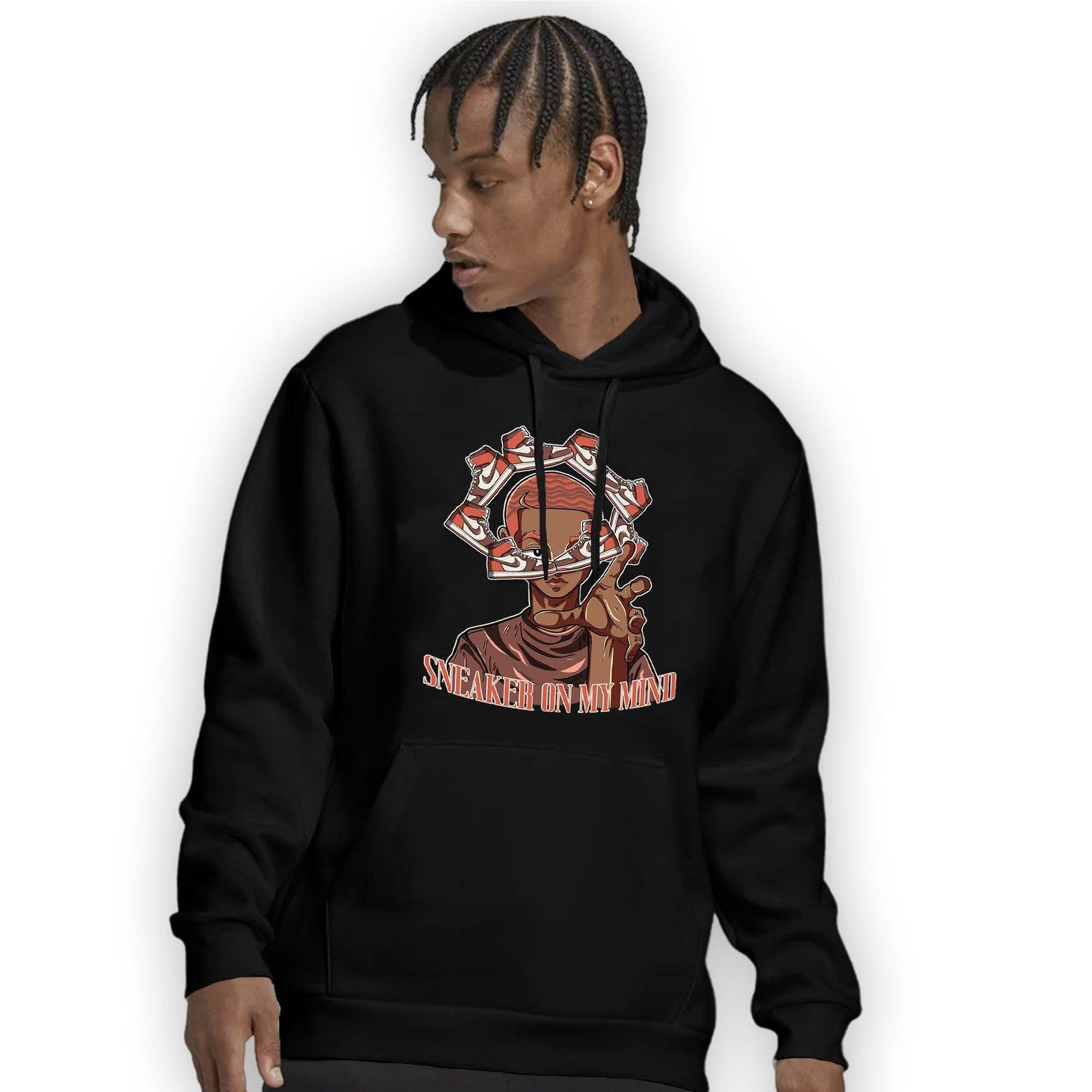 High OG Dusted Clay 1s Hoodie Match Sneaker On My Mind - NastyJamz