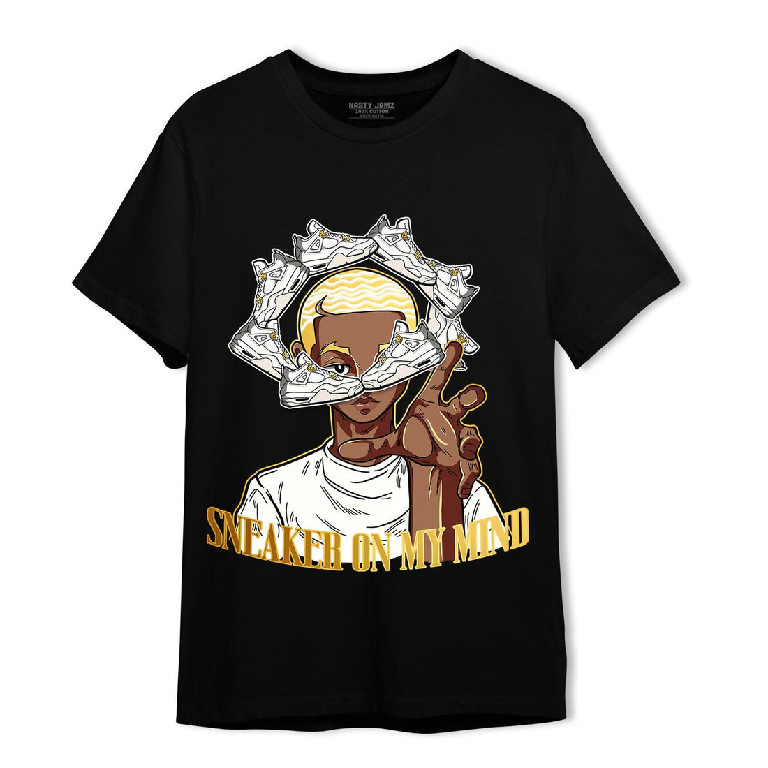 Sail 4s T Shirt Match Sneaker On My Mind - NastyJamz