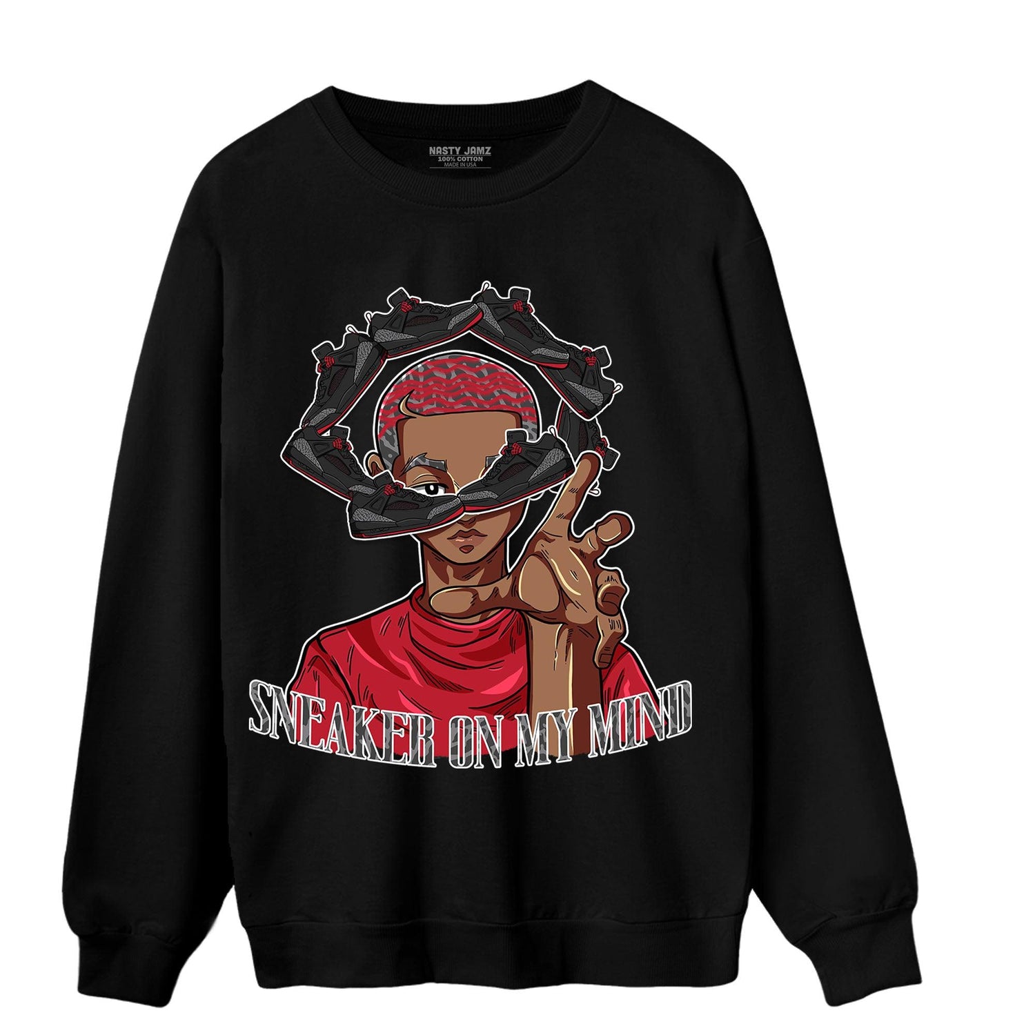 Spizike Low Bred Sweatshirt Match Sneaker On My Mind - NastyJamz