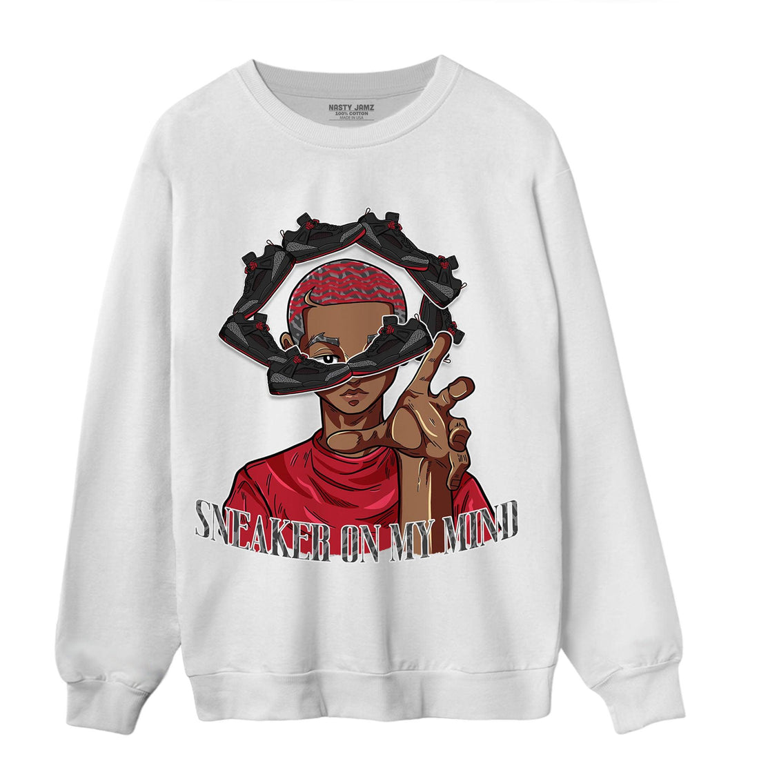 Spizike Low Bred Sweatshirt Match Sneaker On My Mind - NastyJamz