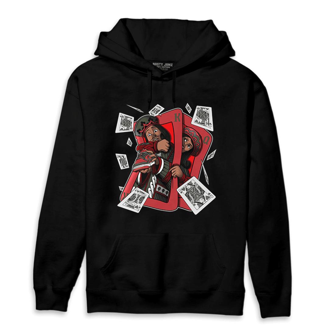 Dunk Low Mystic Red Khaki Hoodie Match Sneaker Playing Card - NastyJamz