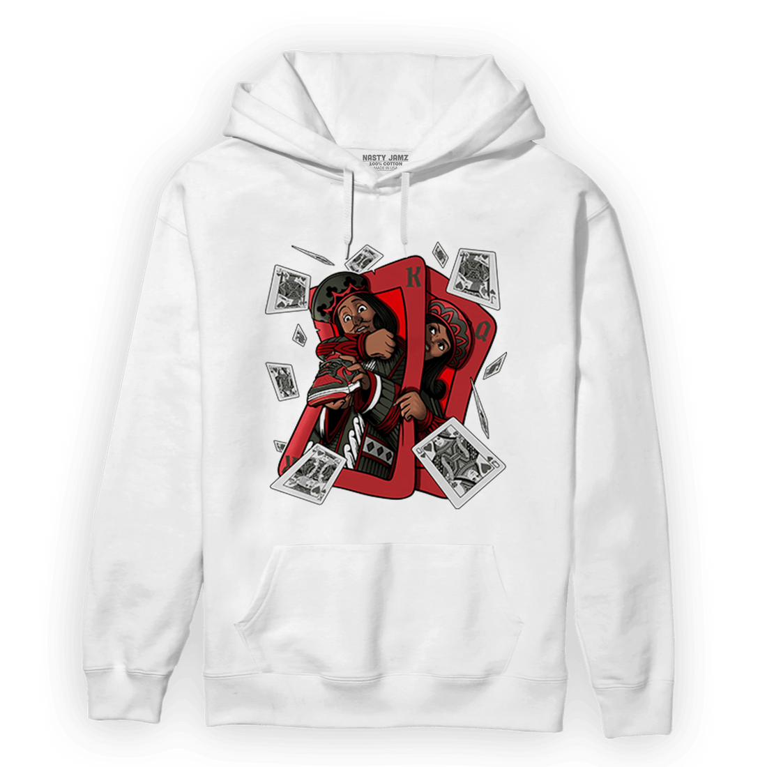 Dunk Low Mystic Red Khaki Hoodie Match Sneaker Playing Card - NastyJamz