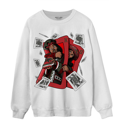 Dunk Low Mystic Red Khaki Sweatshirt Match Sneaker Playing Card - NastyJamz