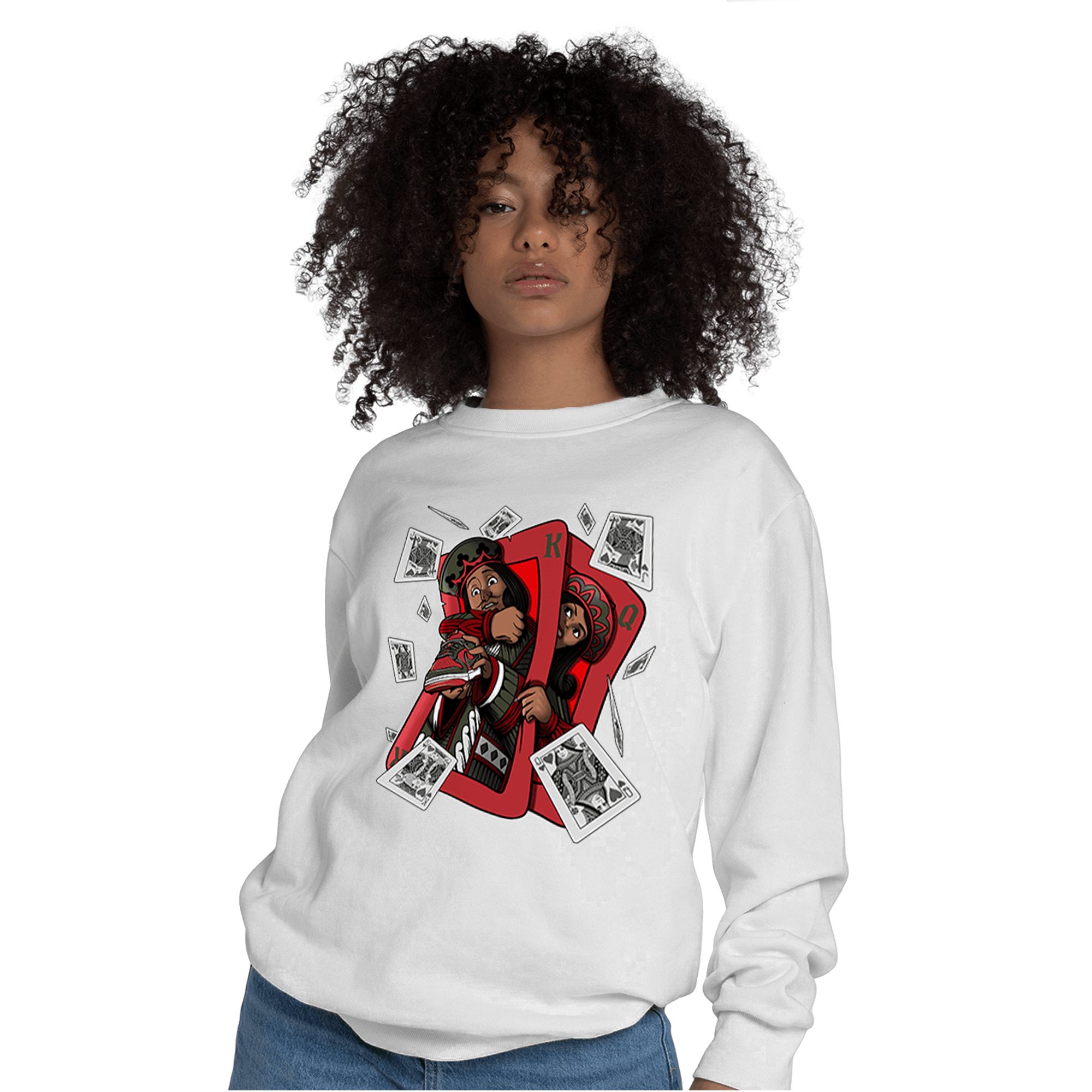 Dunk Low Mystic Red Khaki Sweatshirt Match Sneaker Playing Card - NastyJamz