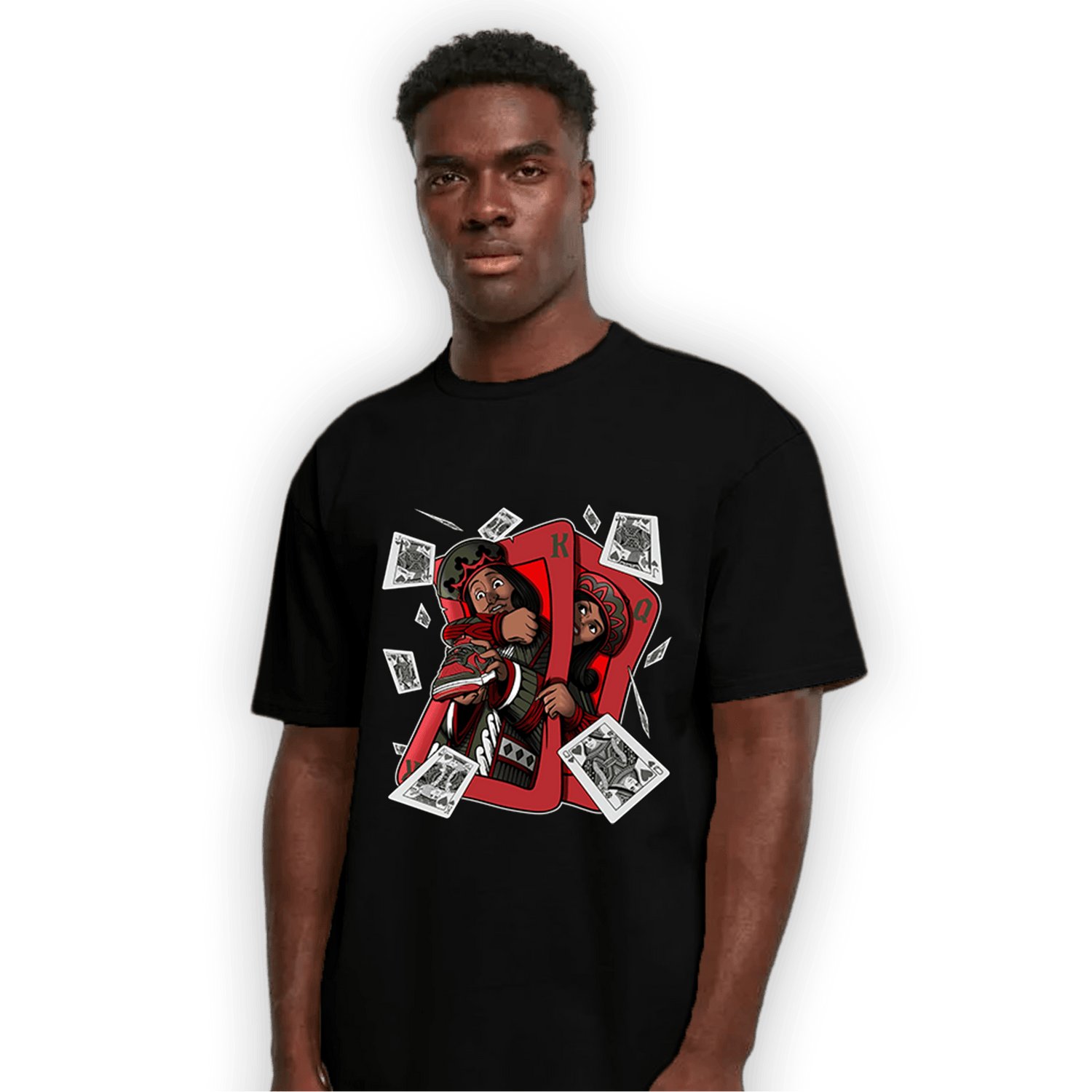 Dunk Low Mystic Red Khaki T Shirt Match Sneaker Playing Card - NastyJamz