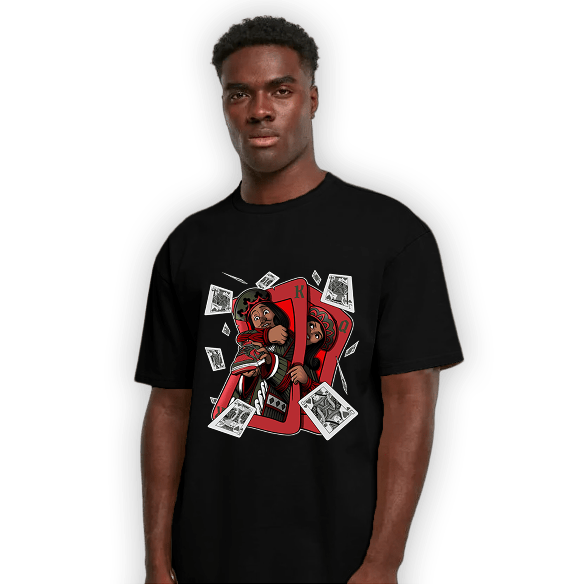 Dunk Low Mystic Red Khaki T Shirt Match Sneaker Playing Card - NastyJamz