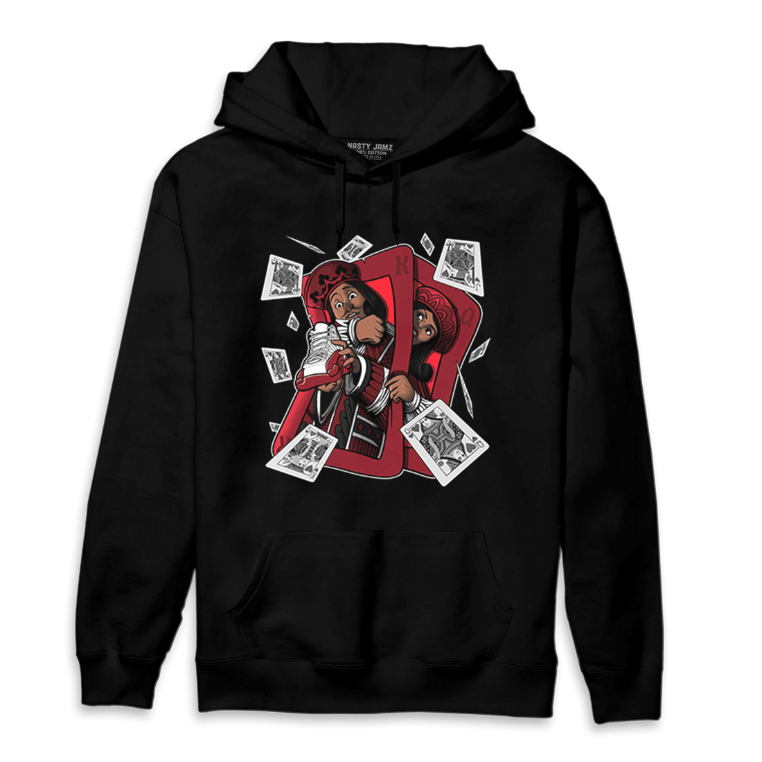 Cherry 12s Hoodie Match Sneaker Playing Card - NastyJamz