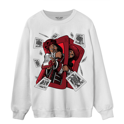Cherry 12s Sweatshirt Match Sneaker Playing Card - NastyJamz