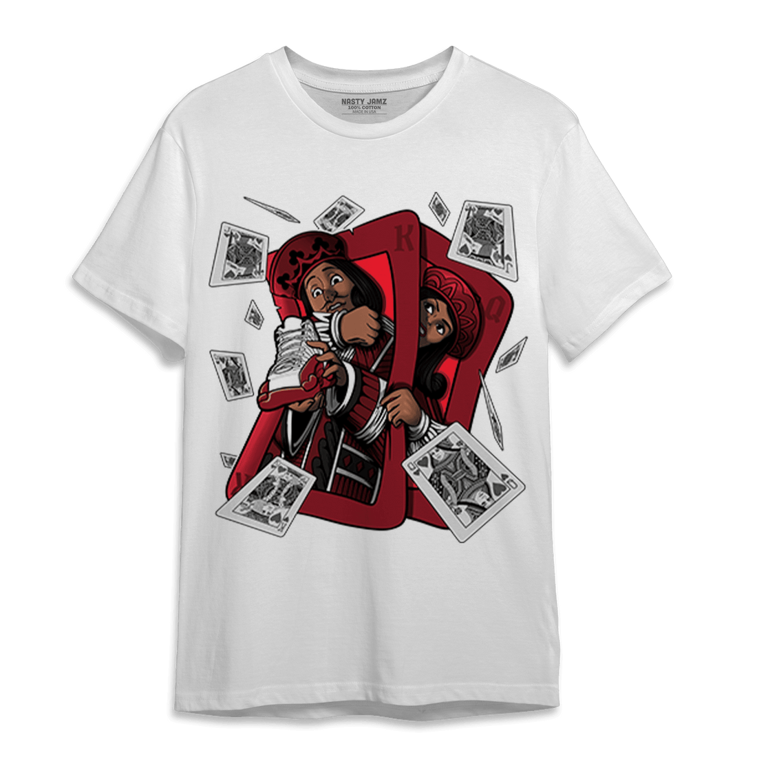 Cherry 12s T Shirt Match Sneaker Playing Card - NastyJamz