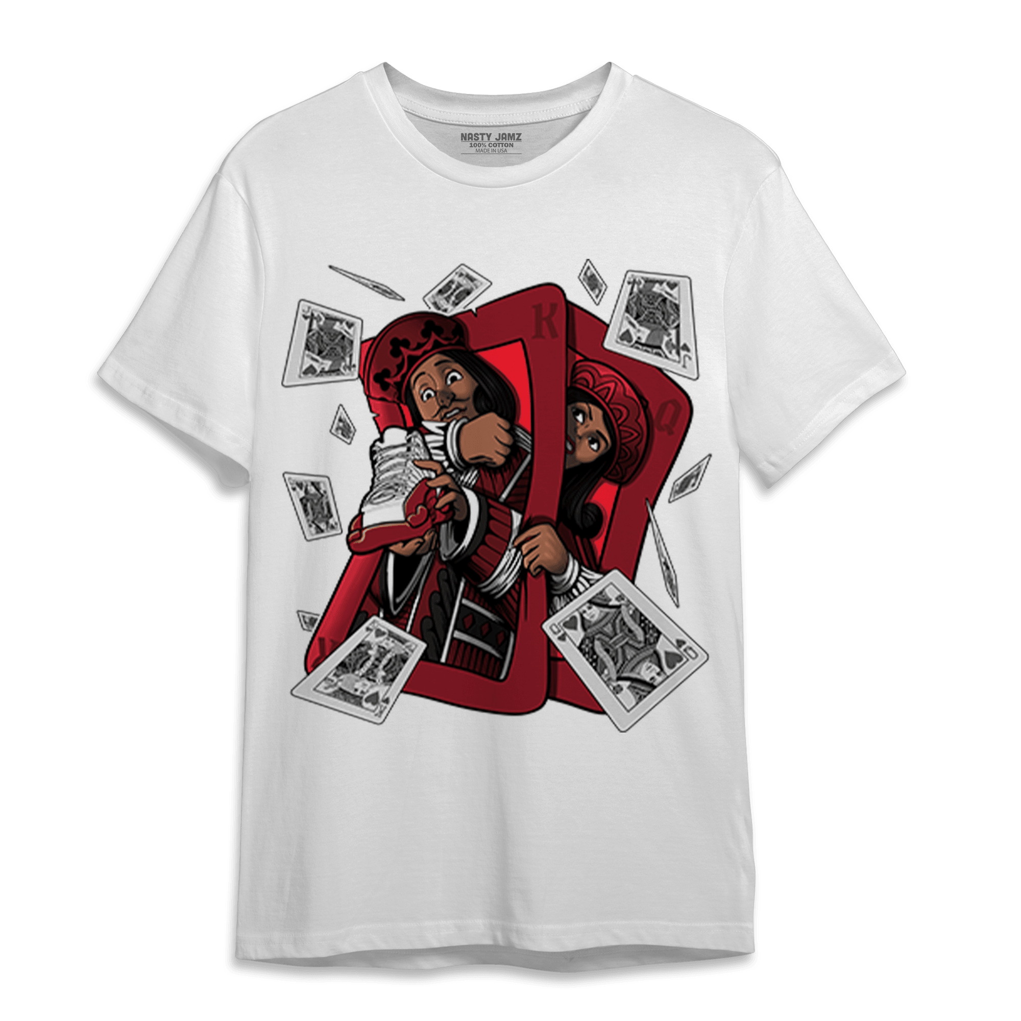 Cherry 12s T Shirt Match Sneaker Playing Card - NastyJamz