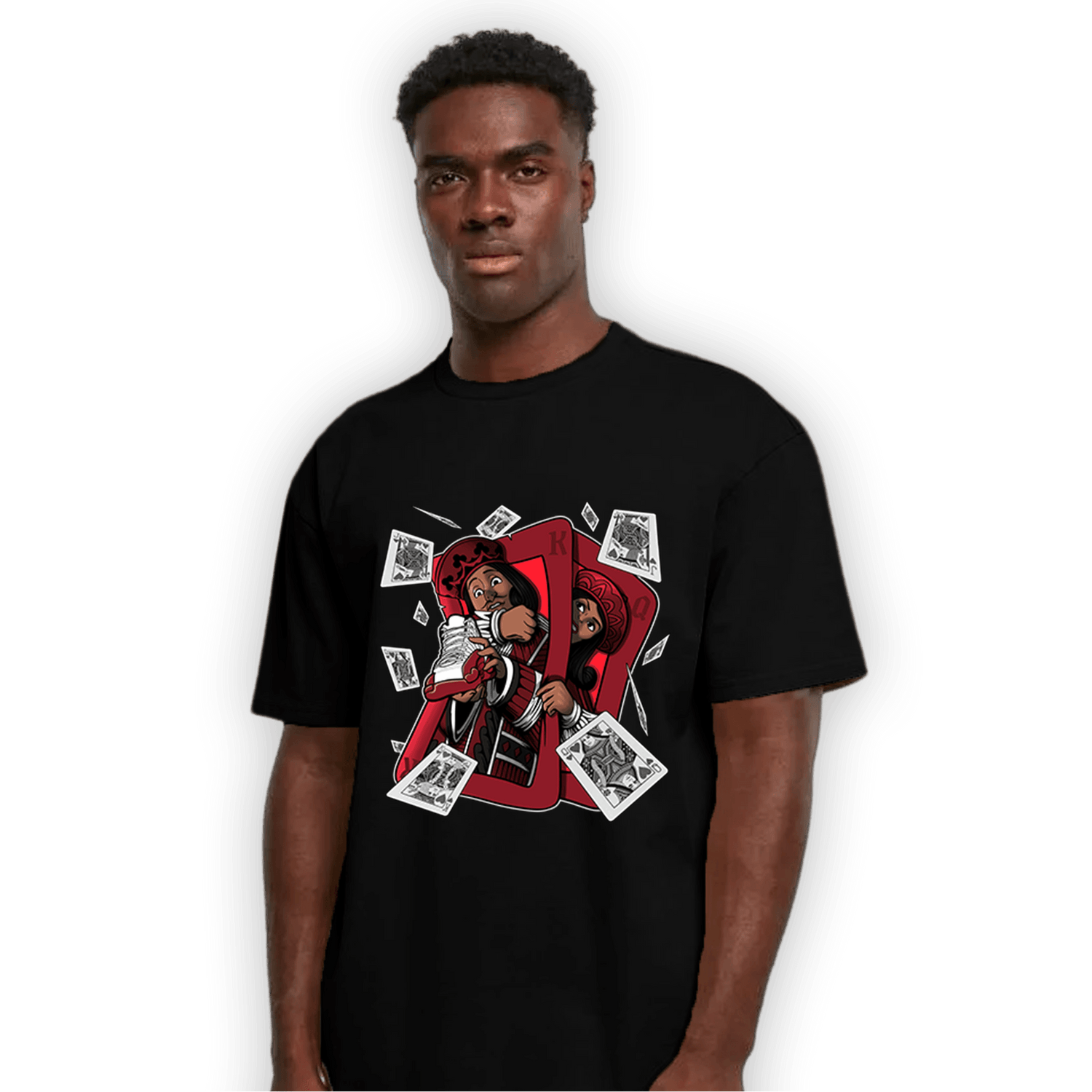 Cherry 12s T Shirt Match Sneaker Playing Card - NastyJamz