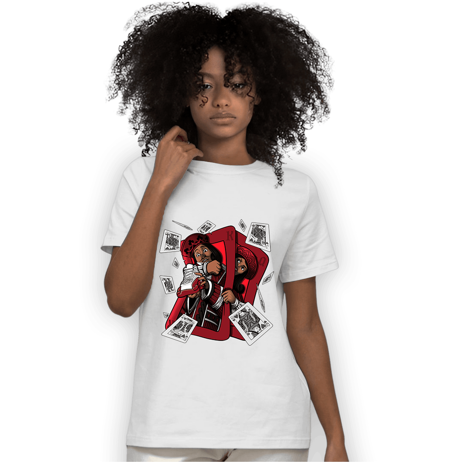 Cherry 12s T Shirt Match Sneaker Playing Card - NastyJamz