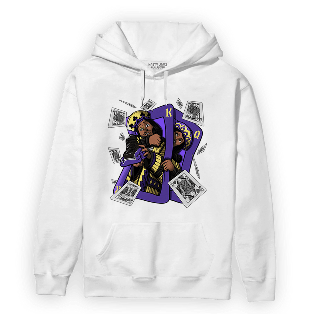 Field Purple 12s Hoodie Match Sneaker Playing Card - NastyJamz