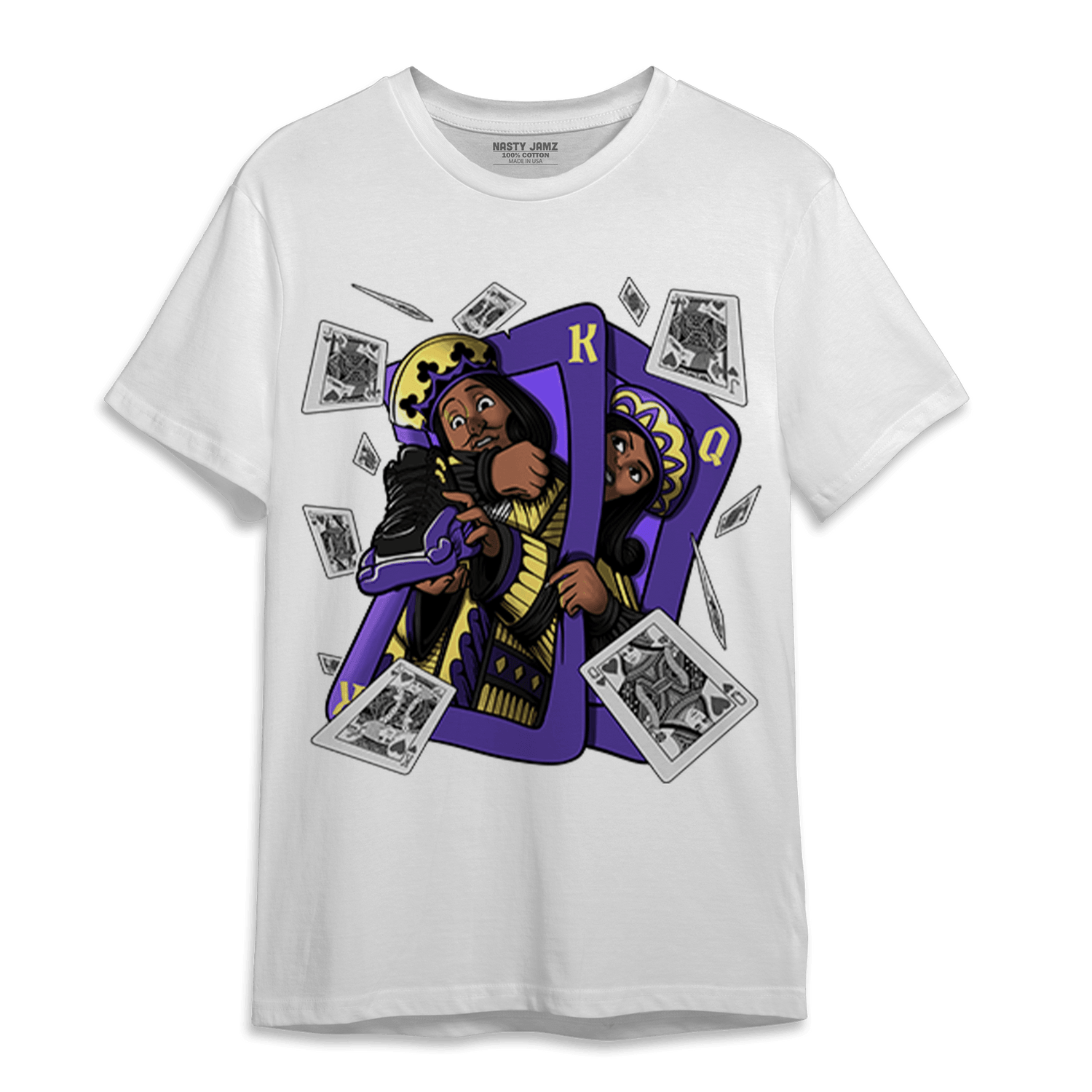 Field Purple 12s T Shirt Match Sneaker Playing Card - NastyJamz
