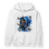 University Blue Toe 1s Hoodie Match Sneaker Playing Card - NastyJamz