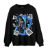 University Blue Toe 1s Sweatshirt Match Sneaker Playing Card - NastyJamz