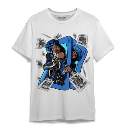 University Blue Toe 1s T Shirt Match Sneaker Playing Card - NastyJamz