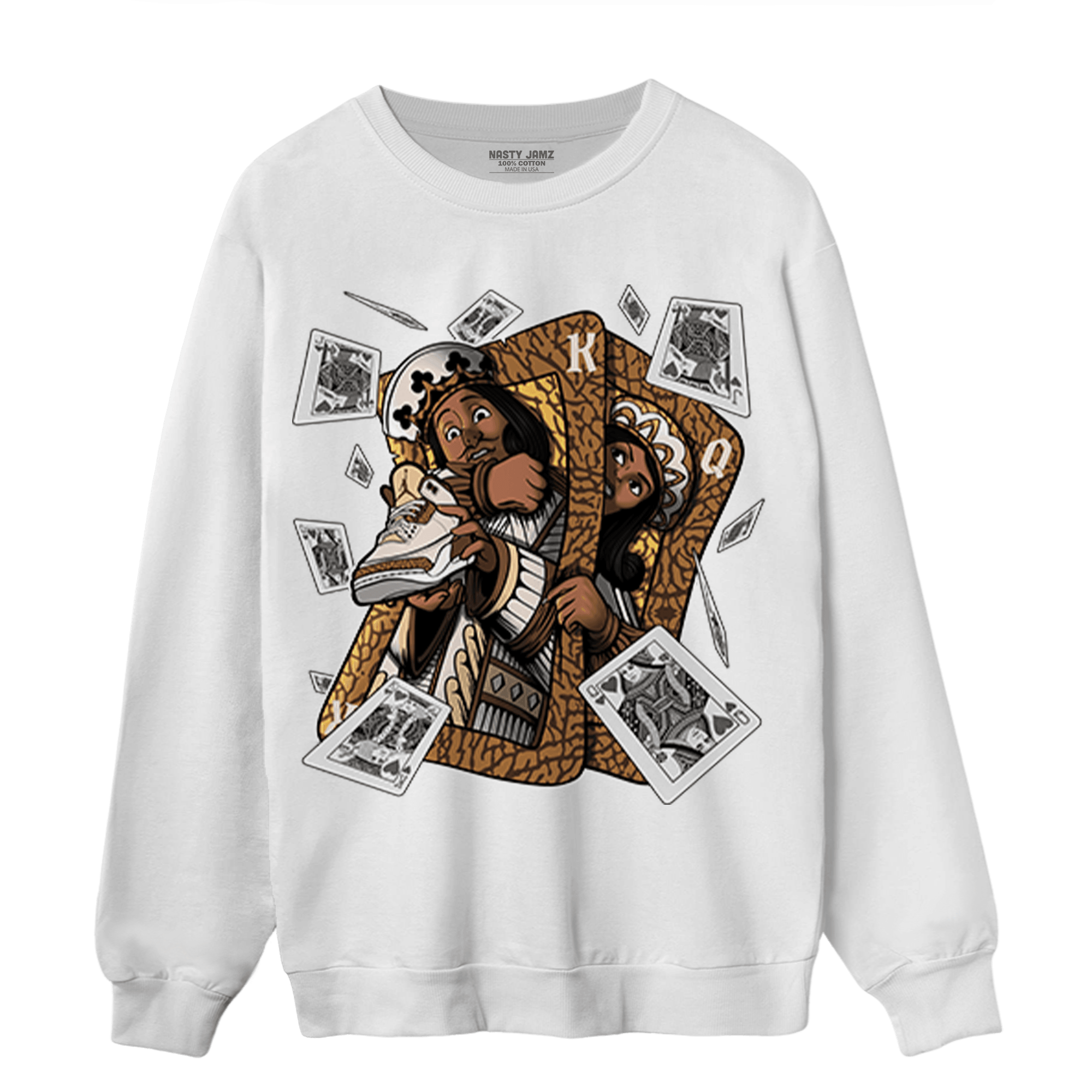 Palomino 3s Sweatshirt Match Sneaker Playing Card - NastyJamz