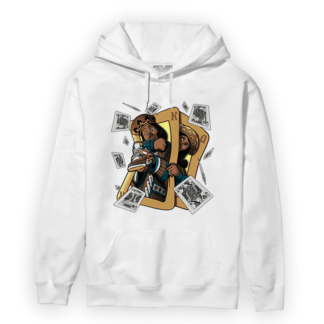 Cacao Wow 4s Hoodie Match Sneaker Playing Card - NastyJamz