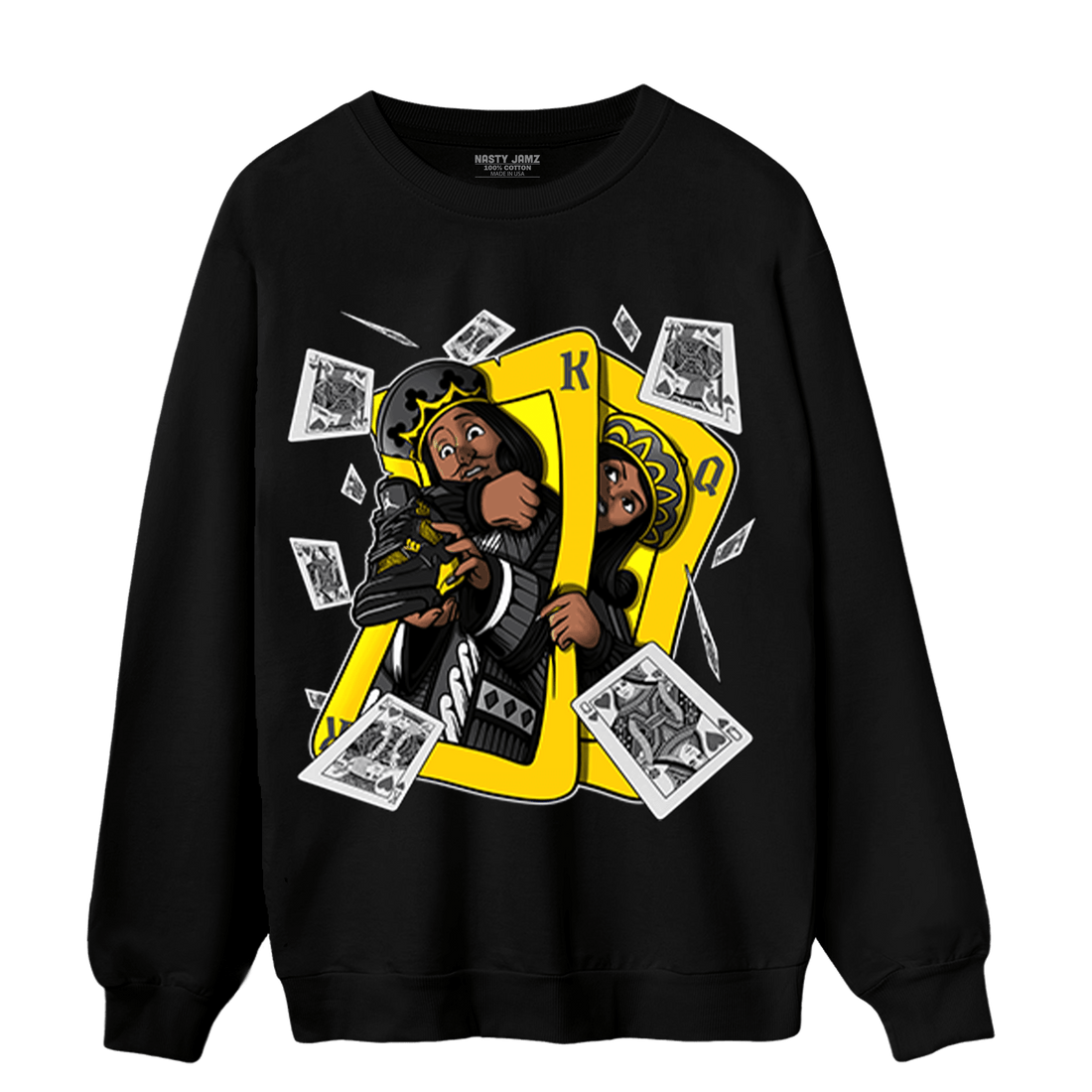 Thunder 4s Sweatshirt Match Sneaker Playing Card - NastyJamz