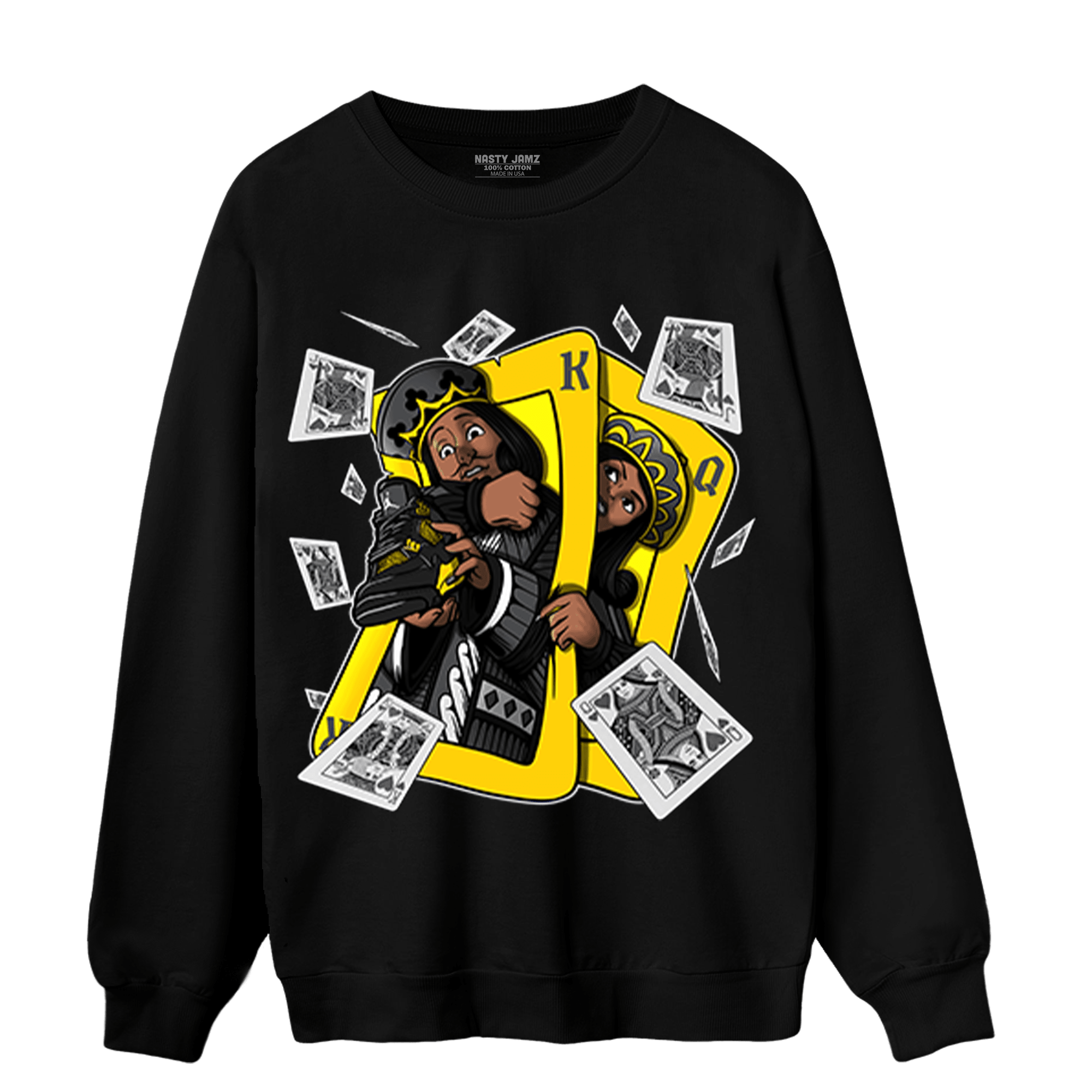 Thunder 4s Sweatshirt Match Sneaker Playing Card - NastyJamz
