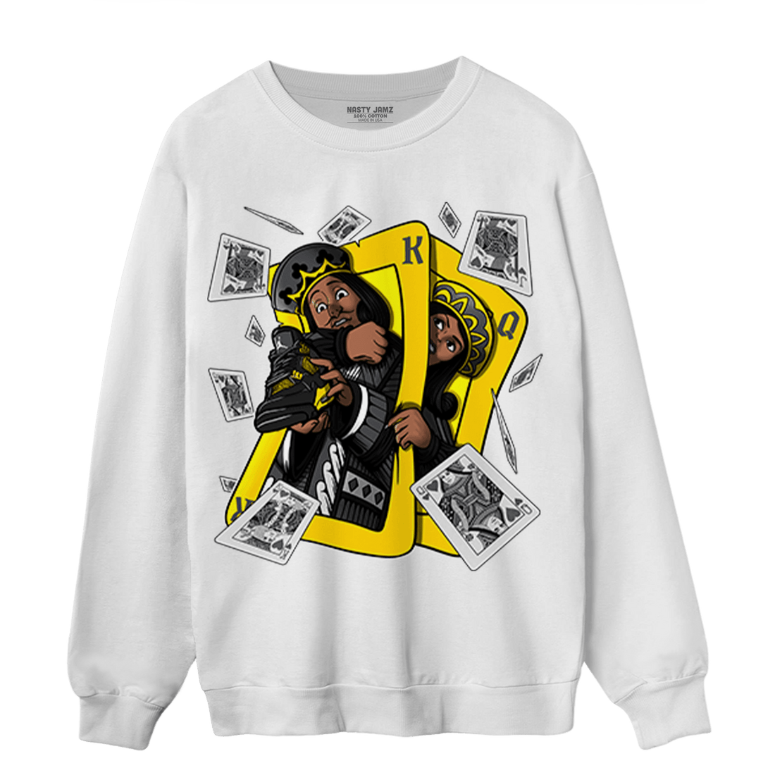Thunder 4s Sweatshirt Match Sneaker Playing Card - NastyJamz