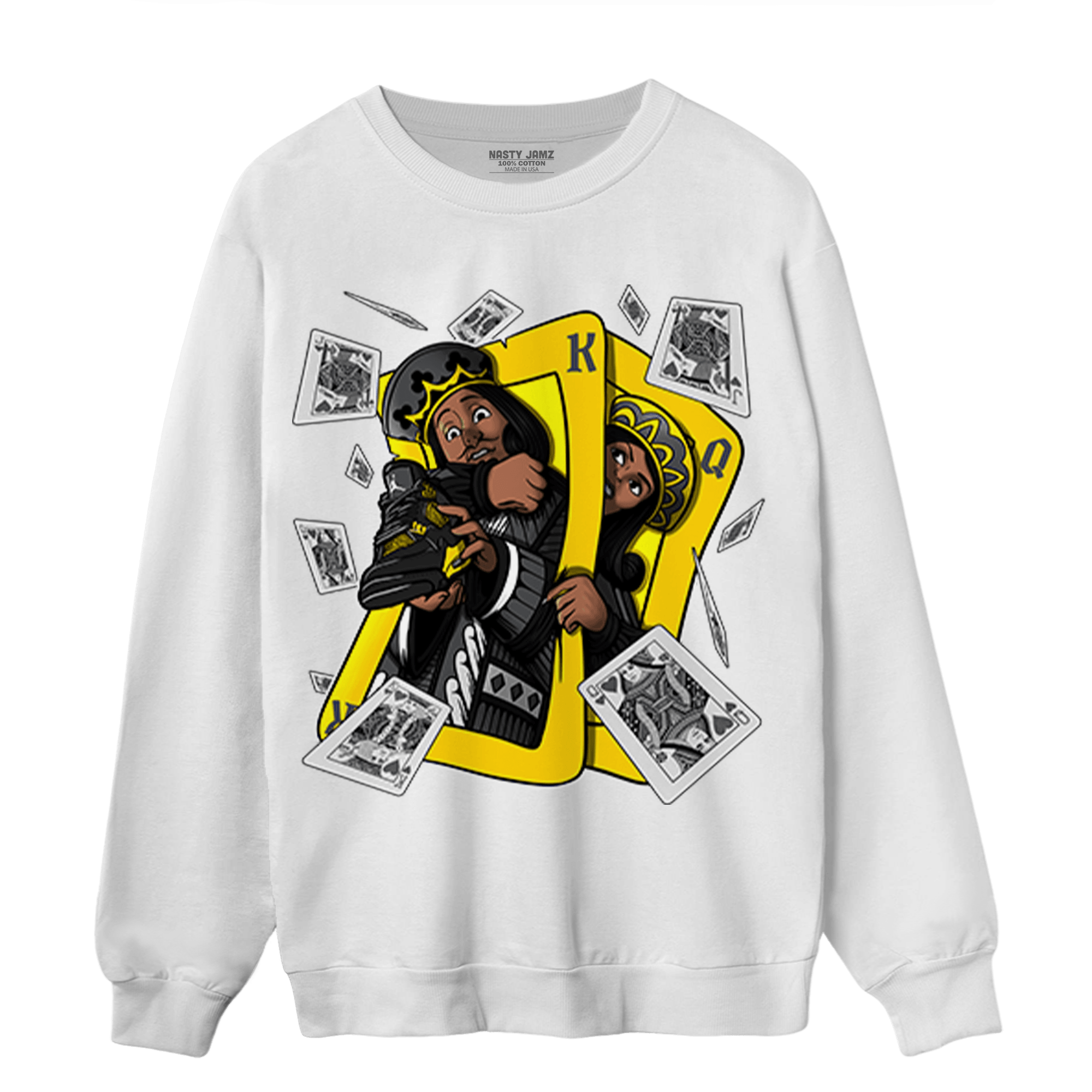 Thunder 4s Sweatshirt Match Sneaker Playing Card - NastyJamz