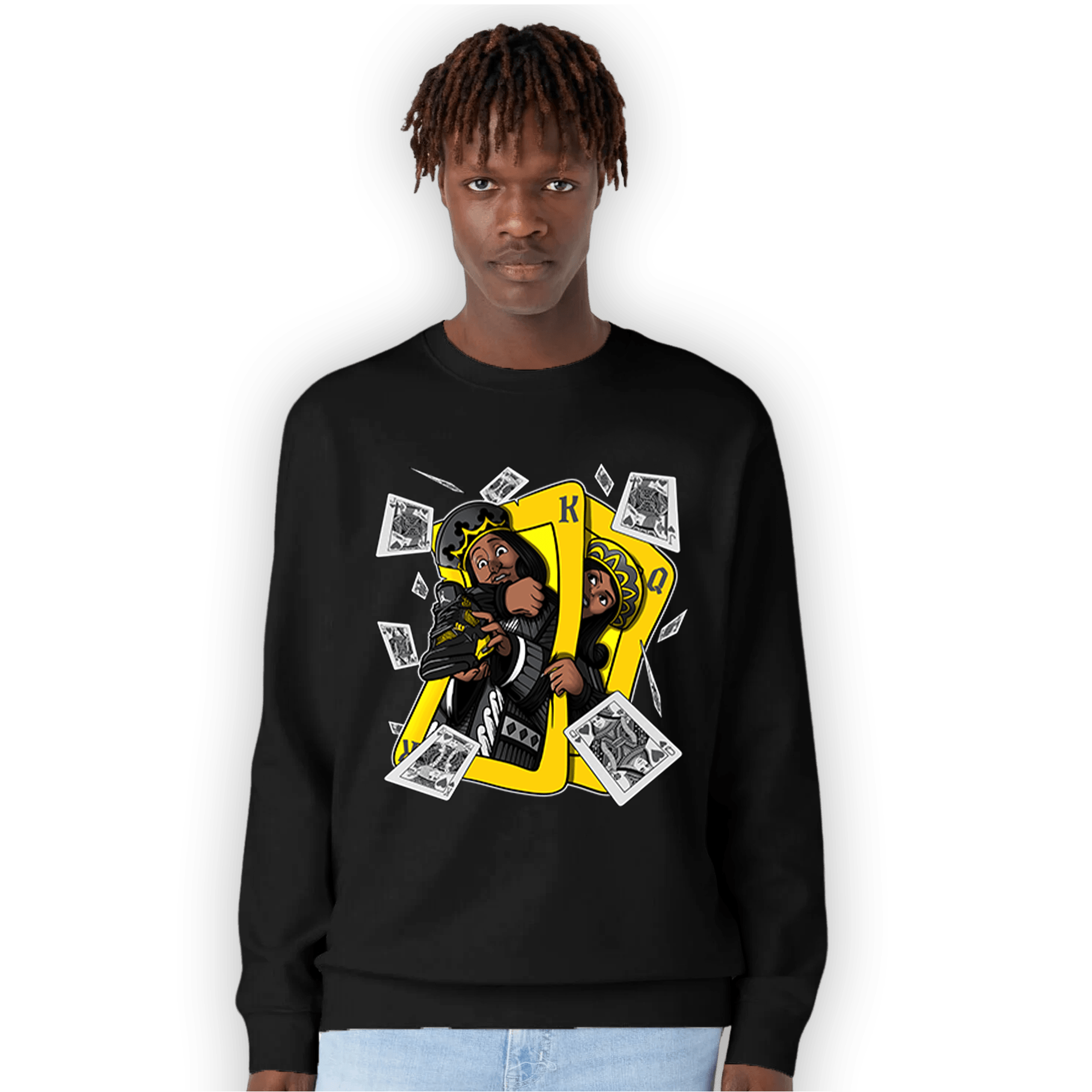 Thunder 4s Sweatshirt Match Sneaker Playing Card - NastyJamz