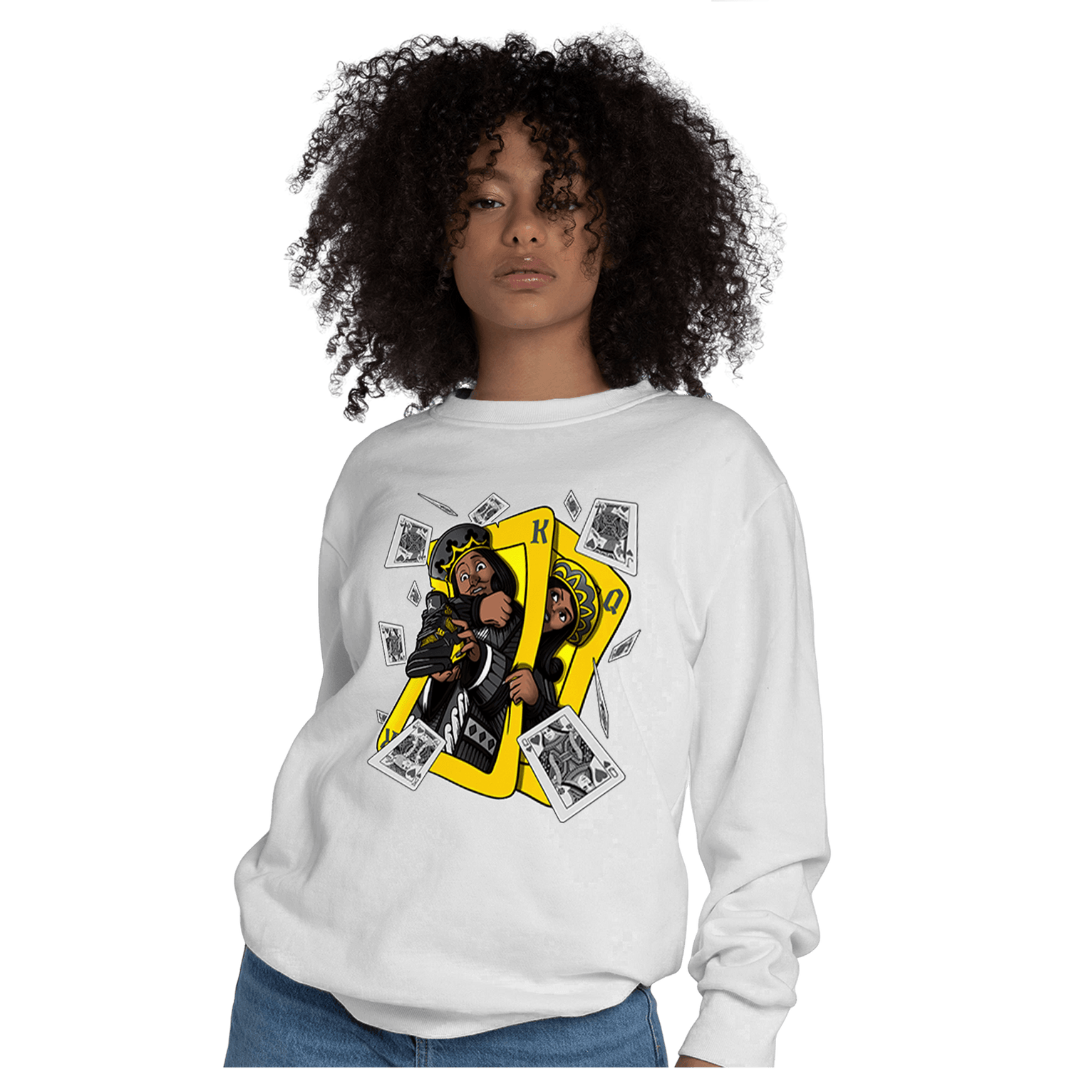 Thunder 4s Sweatshirt Match Sneaker Playing Card - NastyJamz