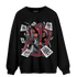Burgundy 5s Sweatshirt Match Sneaker Playing Card - NastyJamz
