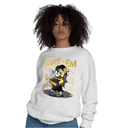 Mid SE Black Gold 1s Sweatshirt Match Take &