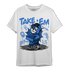 University Blue Toe 1s T Shirt Match Take &