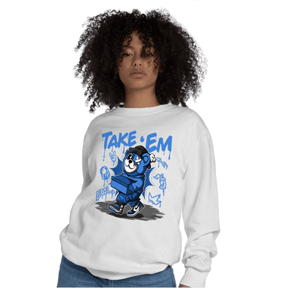 University Blue Toe 1s Sweatshirt Match Take &