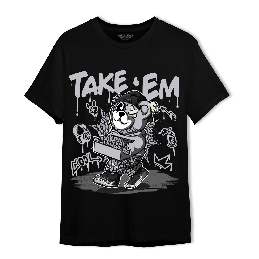 Off Noir 3s T Shirt Match Take &