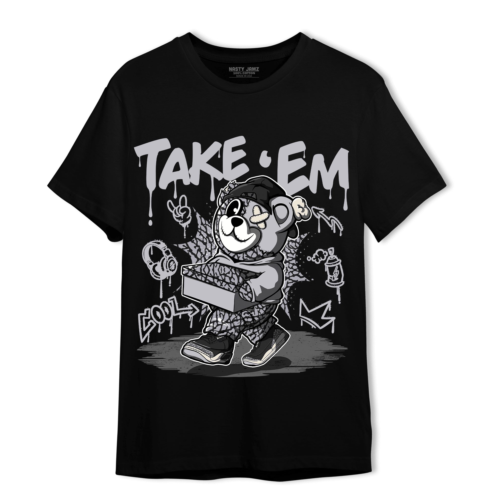 Off Noir 3s T Shirt Match Take &
