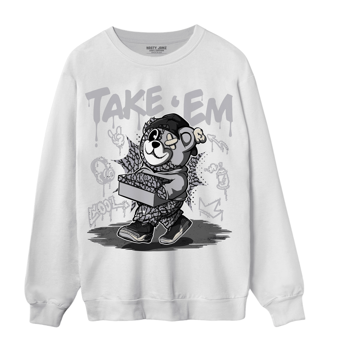 Off Noir 3s Sweatshirt Match Take &