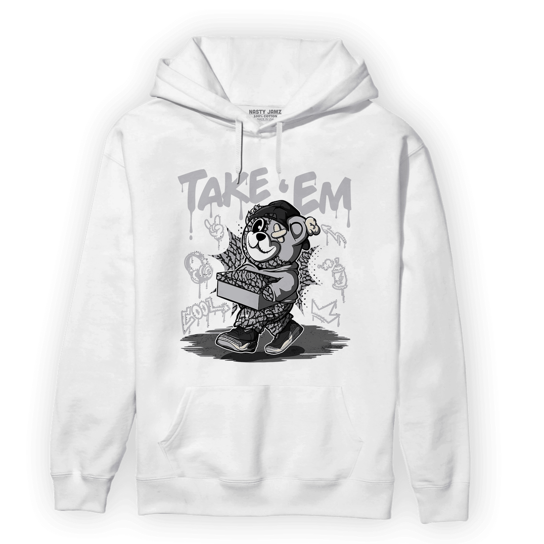 Off Noir 3s Hoodie Match Take &