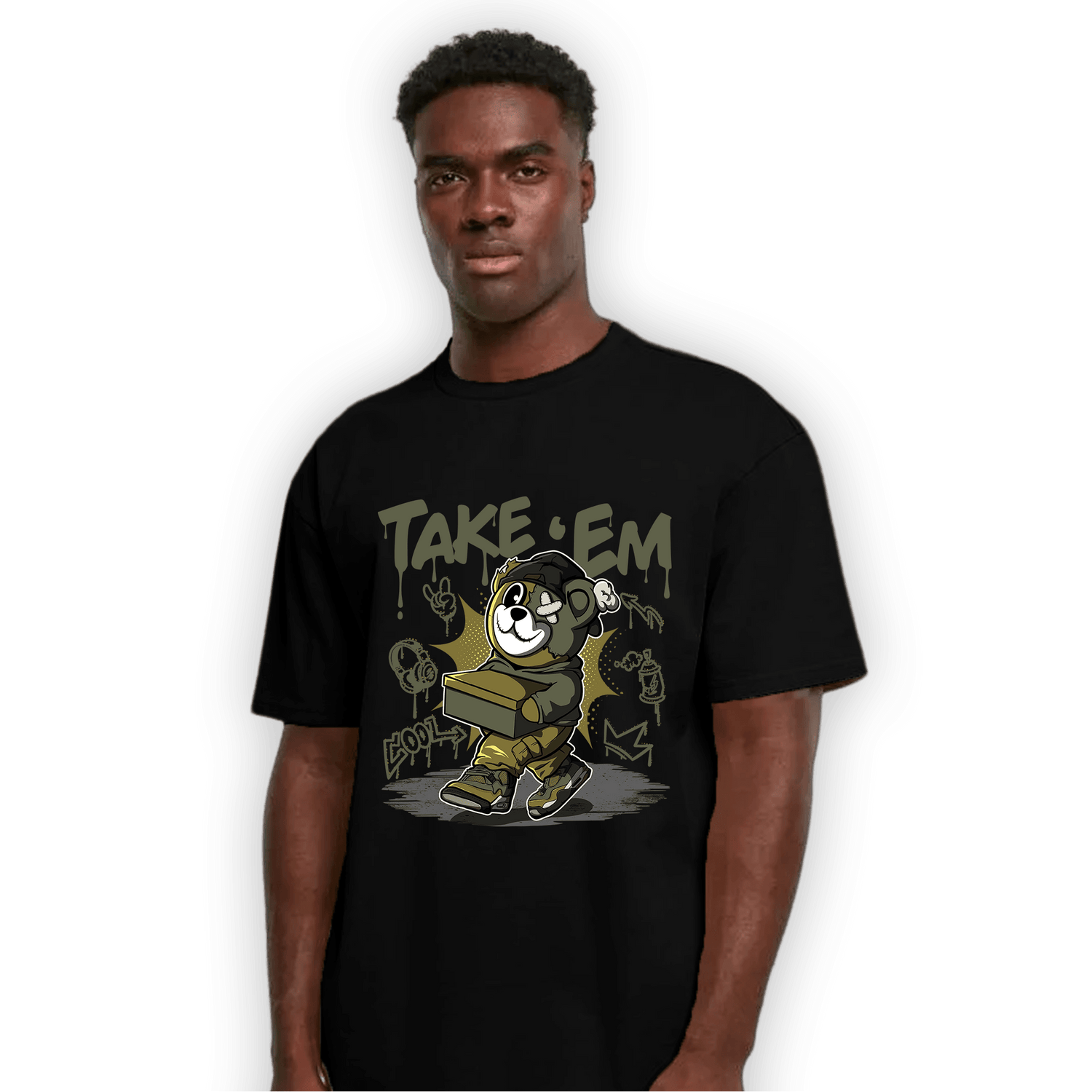 SE Craft Medium Olive 4s T Shirt Match Take &
