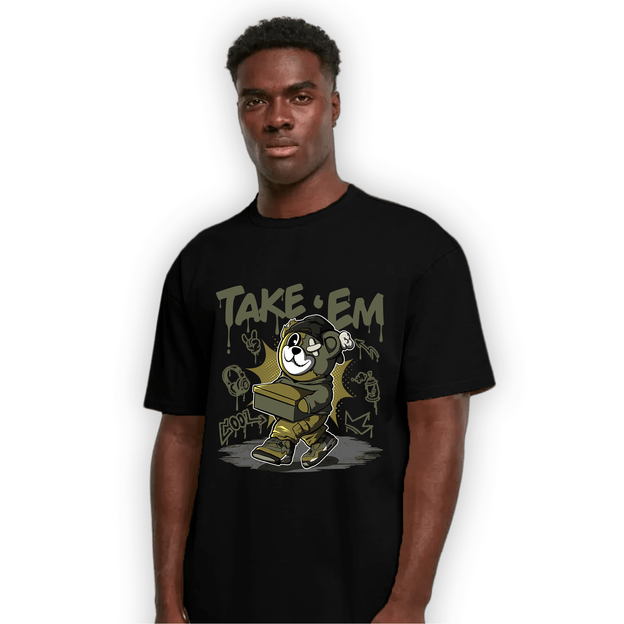 SE Craft Medium Olive 4s T Shirt Match Take &