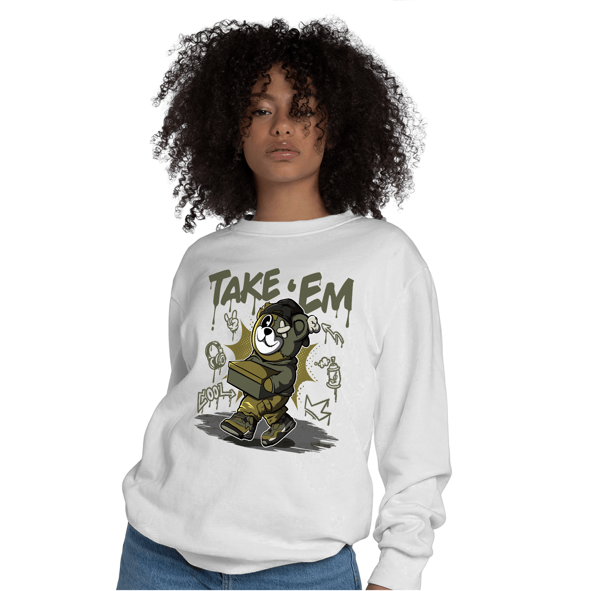 SE Craft Medium Olive 4s Sweatshirt Match Take &