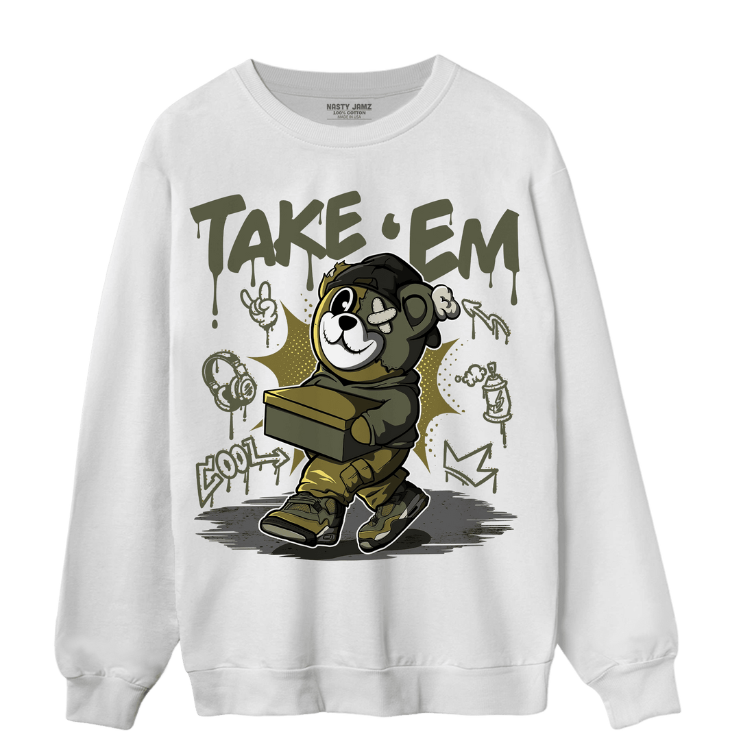 SE Craft Medium Olive 4s Sweatshirt Match Take &