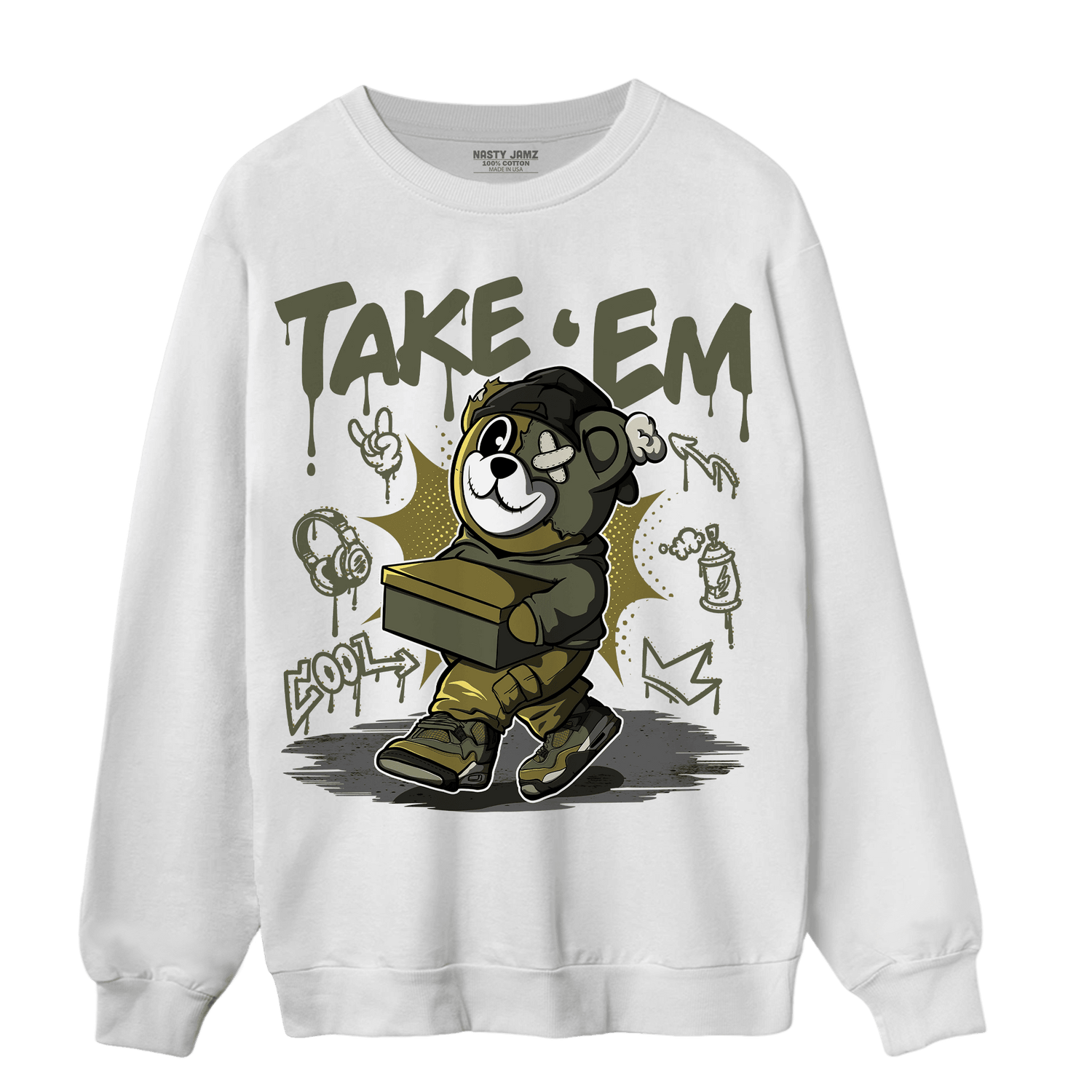 SE Craft Medium Olive 4s Sweatshirt Match Take &
