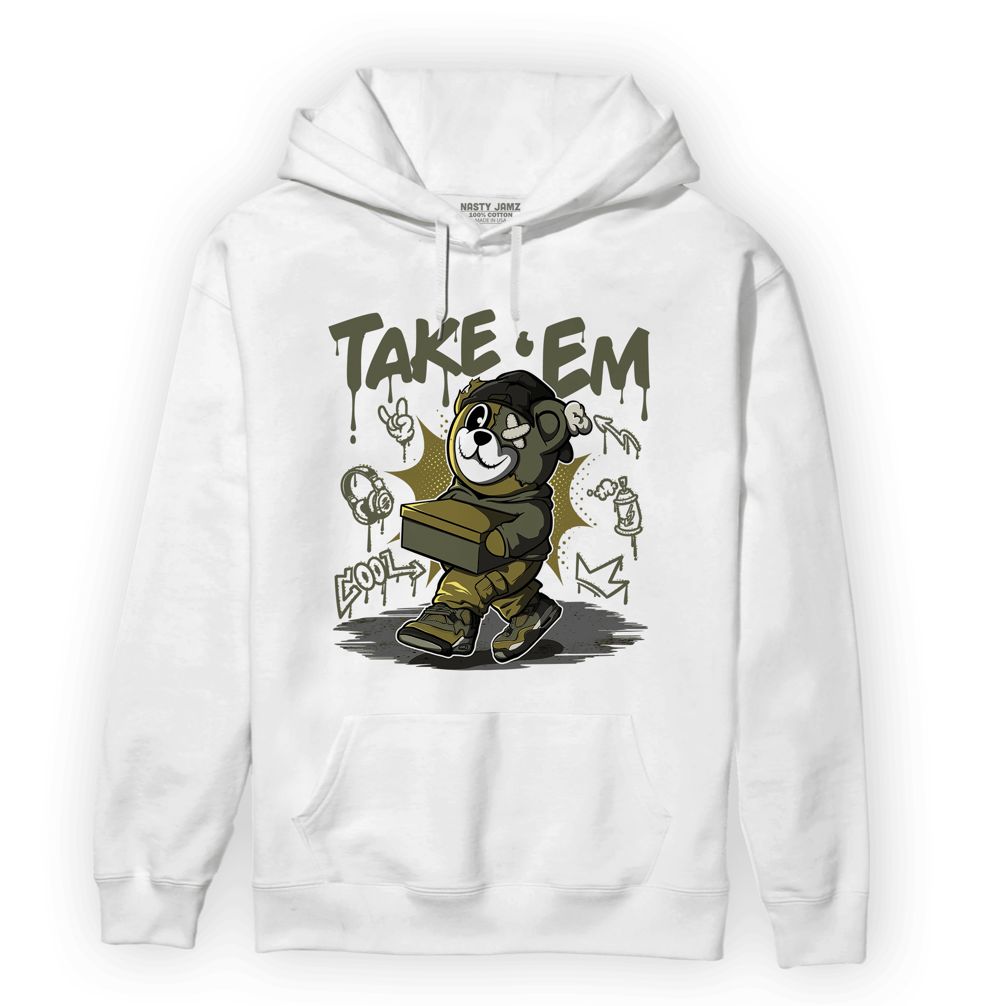 SE Craft Medium Olive 4s Hoodie Match Take &
