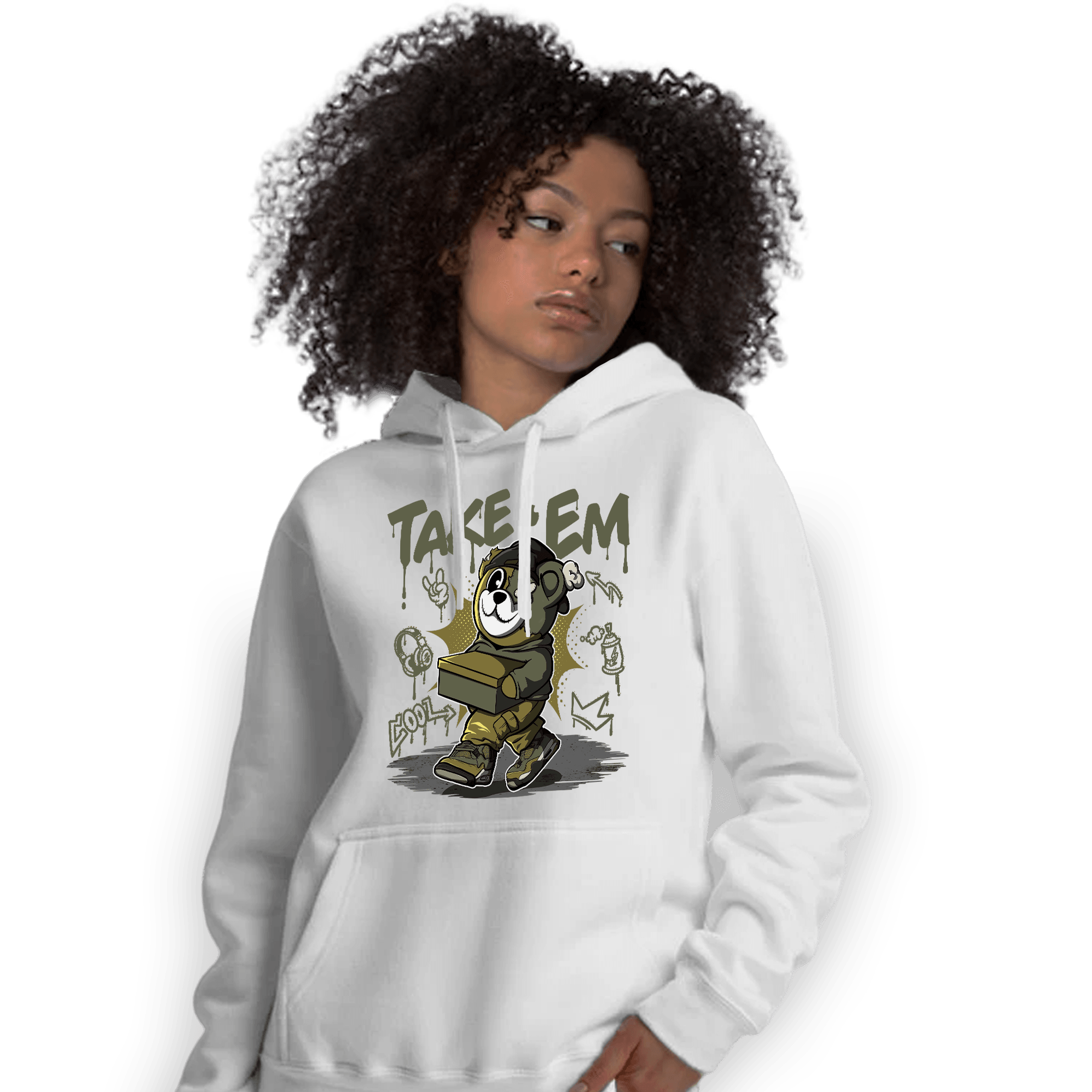 SE Craft Medium Olive 4s Hoodie Match Take &