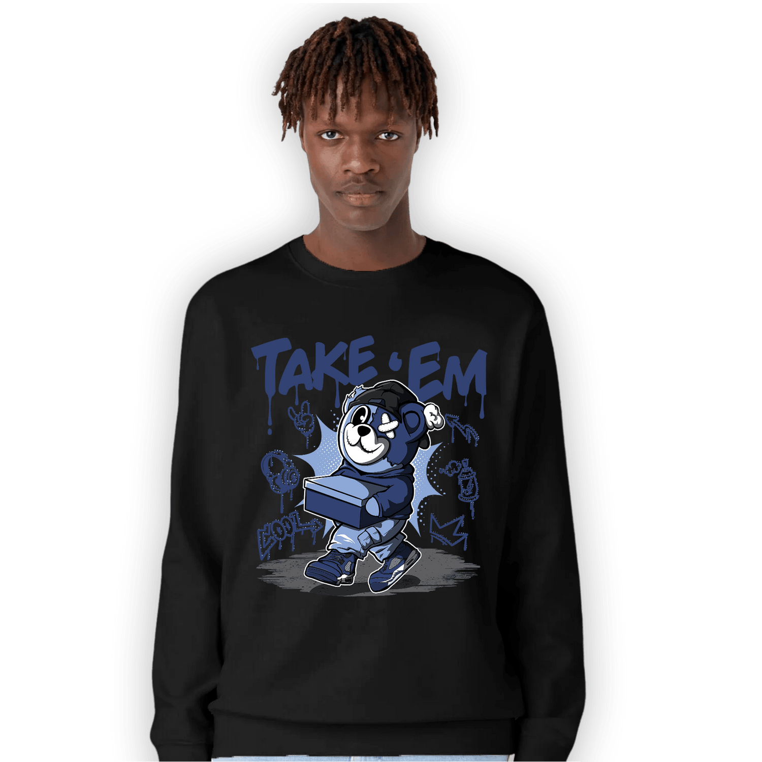 Midnight Navy 5s Sweatshirt Match Take &